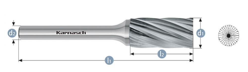 Tungsten carbide burr - Uncoated