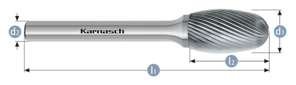 Tungsten carbide burr - Uncoated
