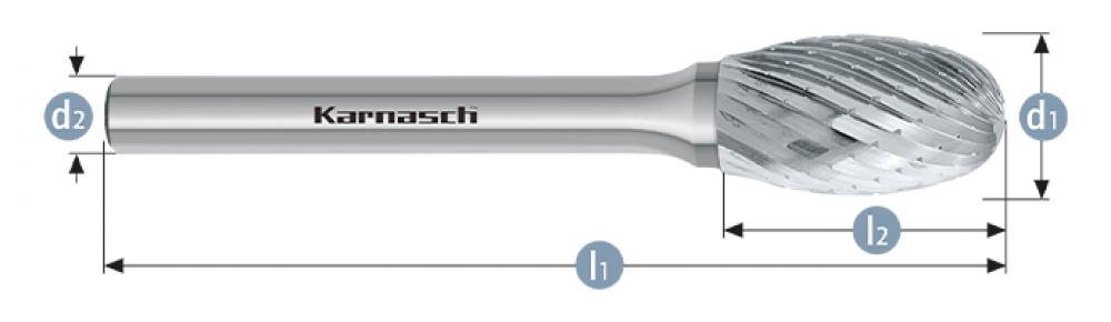 Tungsten carbide burr - Uncoated