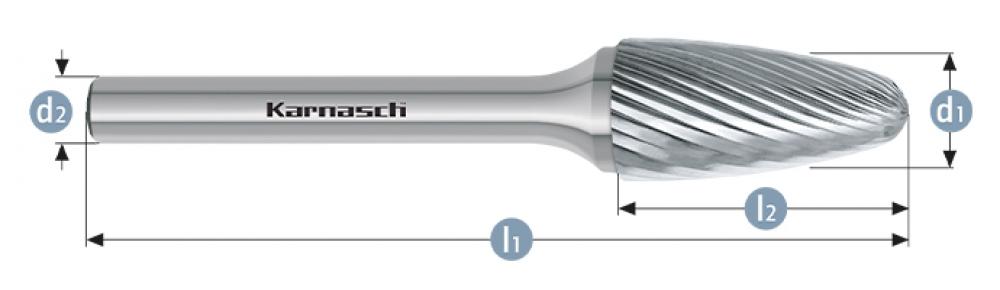 Tungsten carbide burr - Uncoated