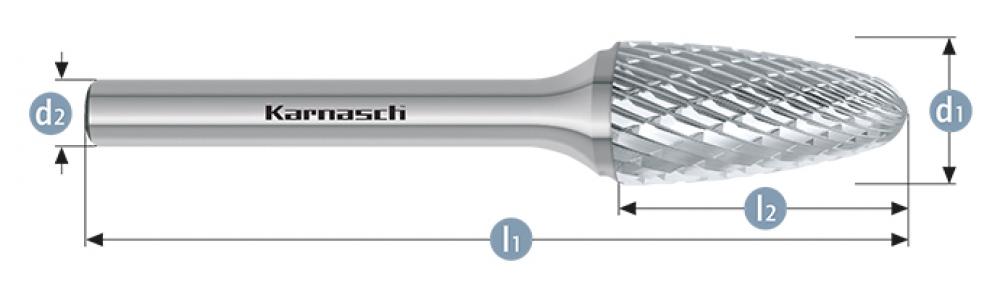 Tungsten carbide burr - Uncoated