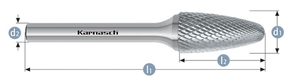 Tungsten carbide burr - Uncoated
