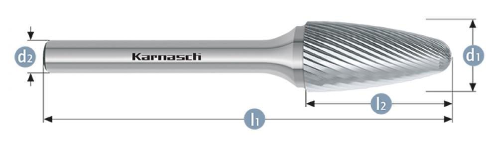 Tungsten carbide burr - Uncoated