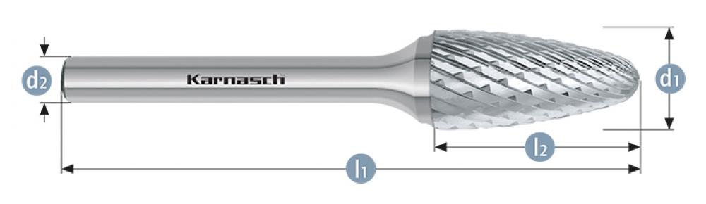 Tungsten carbide burr - Uncoated