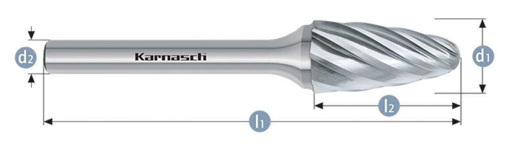 Tungsten carbide burr - Uncoated