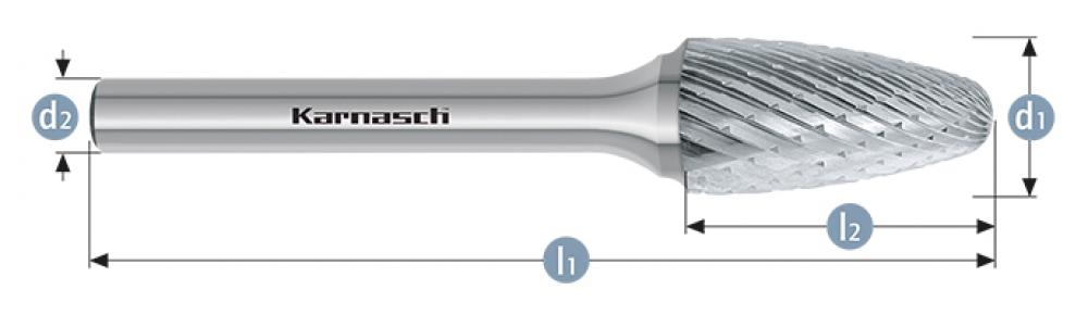 Tungsten carbide burr - Uncoated