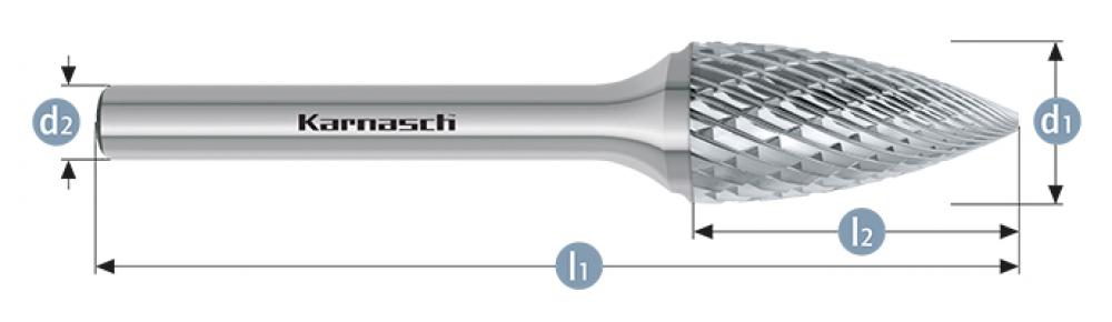 Tungsten carbide burr - Uncoated