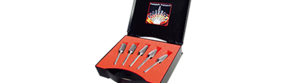 SET  Tungsten carbide burr uncoated, d=12mm DIN, 5 pces