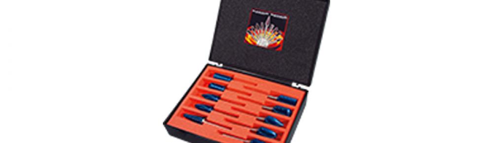 SET  Tungsten carbide burr BLUE-TEC, d=12mm DIN, 10 pces