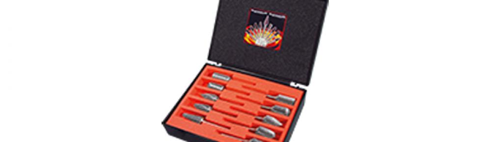 SET  Tungsten carbide burr uncoated, d=12mm DIN, 10 pces