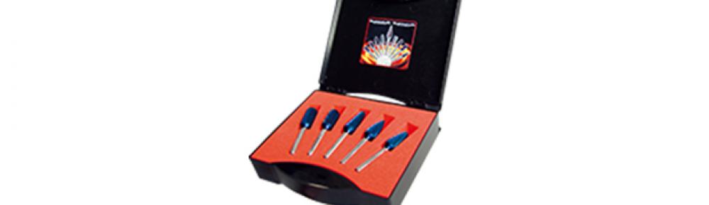 SET  Tungsten carbide burr BLUE-TEC, d=10mm, 5 pces