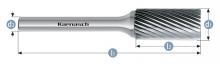 Karnasch 113000.030 - Tungsten carbide burr - Uncoated