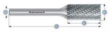 Karnasch 113001.030 - Tungsten carbide burr - Uncoated