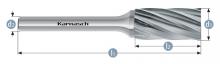 Karnasch 113005.030 - Tungsten carbide burr - Uncoated