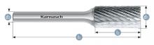 Karnasch 113007.030 - Tungsten carbide burr - Uncoated