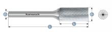 Karnasch 113013.015 - Tungsten carbide burr - Uncoated