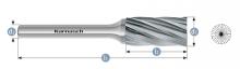 Karnasch 113015.015 - Tungsten carbide burr - Uncoated