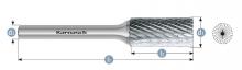 Karnasch 113017.015 - Tungsten carbide burr - Uncoated