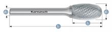 Karnasch 113042.010 - Tungsten carbide burr - Uncoated