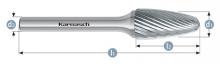 Karnasch 113050.015 - Tungsten carbide burr - Uncoated