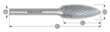 Karnasch 113072.005 - Tungsten carbide burr - Uncoated