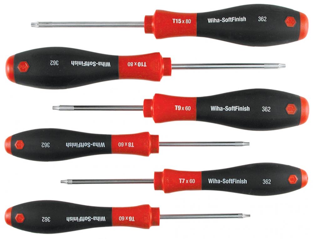 SoftFinish® Torx® Screwdriver 6 Piece Set T6-T15