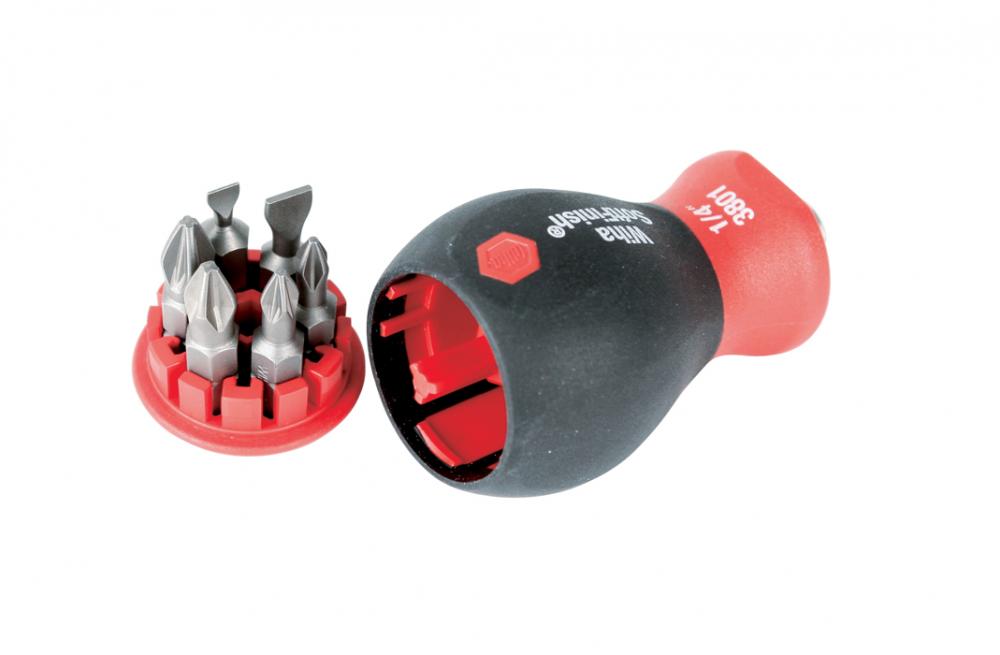 Stubby Bit Holder Slotted/Phillips/Pozidriv Set