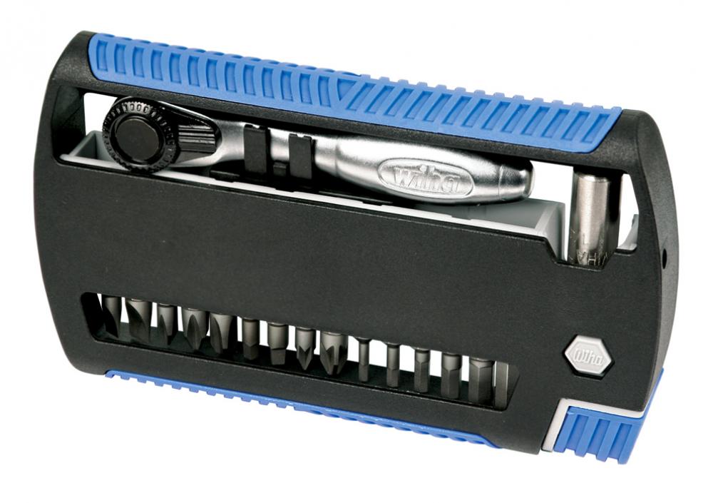 Slotted/Phillips/Square/Pozidriv/Hex Metric XLSelector Bit Set with Ratchet