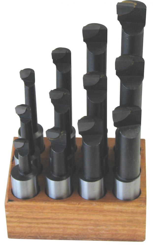 Quality Import 9pc 3?8&#34; Shank C6 Carbide Tipped Boring Bar Set