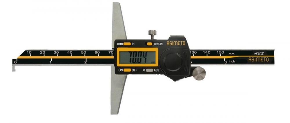 Asimeto 7322087 0-8&#34; Absolute Digital Depth Caliper With Single Hook