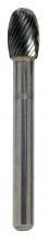 Sowa Tool 170-159 - STM SE-41 1/8" x 1/8" Shank Oval Shaped Carbide Standard Cut Burr