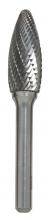 Sowa Tool 170-250 - STM SH-41 1/8" x 1/8" Shank Flame Shaped Carbide Double Cut Burr