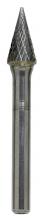 Sowa Tool 170-270 - STM SM-41 1/8" x 1/8" Shank Cone Shaped Carbide Double Cut Burr