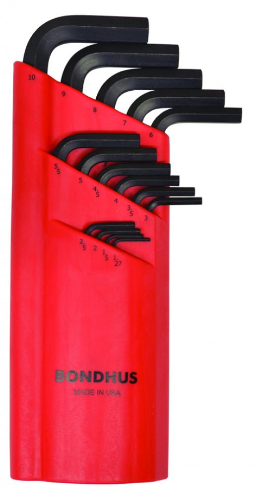 BONDHUS 15PC (1.5-10MM) BALLPOINT L-KEY SET