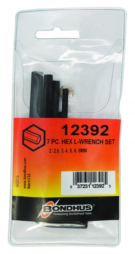 BONDHUS 7PC ((2-8M) S HEX SET - POUCH