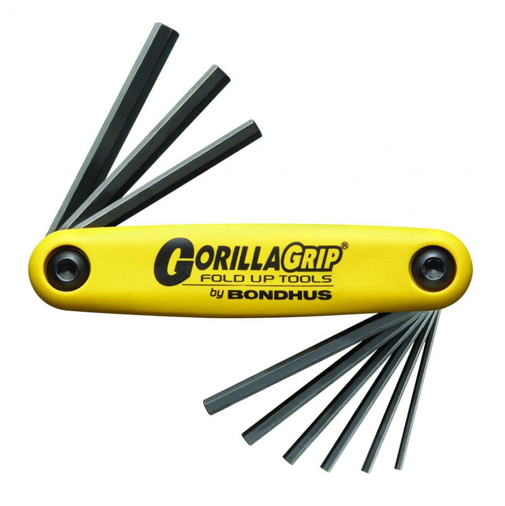 BONDHUS 9PC (5/64 - 1/4) HEX FOLDUP