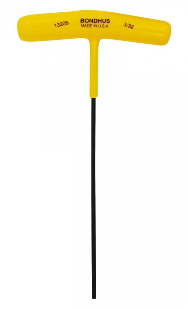 BONDHUS 3/32 X 6.1&#34; HEX T-HANDLE