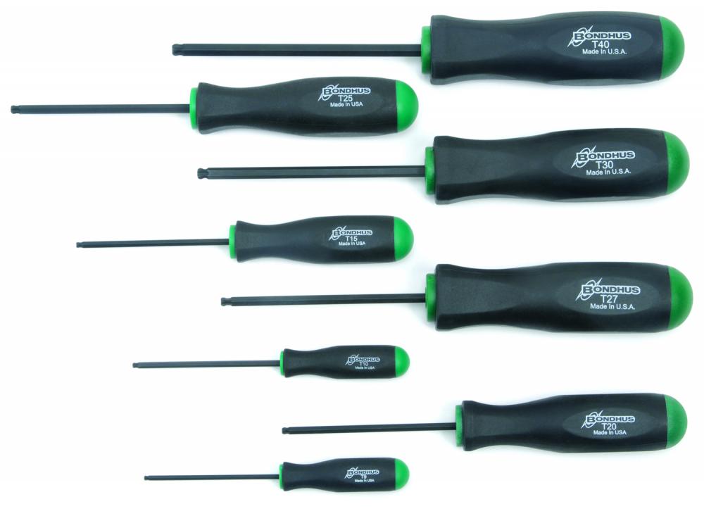 BONDHUS 8PC (T9 - 40) BALLSTAR™ T-HANDLE SET