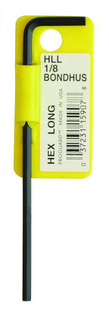 BONDHUS 1/8 LONG HEX L-WRENCH  W / TAB