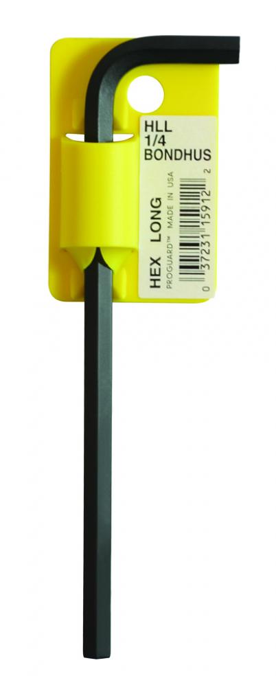 BONDHUS 1/4 LONG HEX L-WRENCH  W / TAB