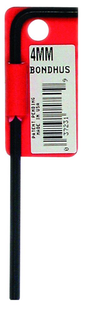 BONDHUS 4M LONG HEX L-WRENCH  W / TAB