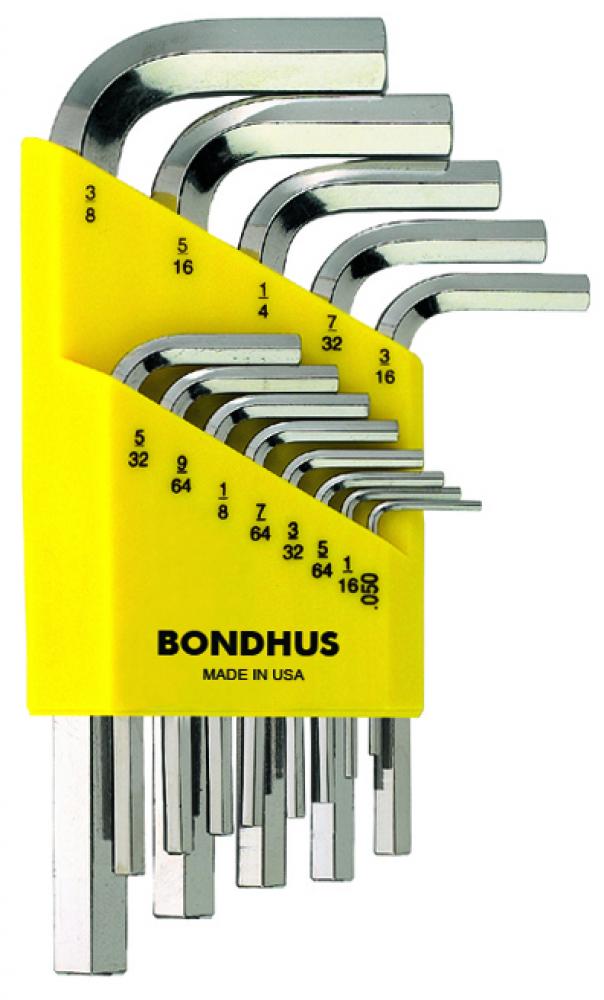 BONDHUS 13PC (.050-3/8) BRITEGUARD™ S HEX SET