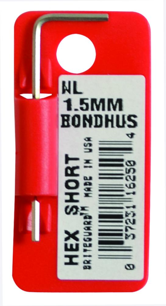 BONDHUS 1.5MS BRITEGUARD™ HEX L-WRENCH W / TAB