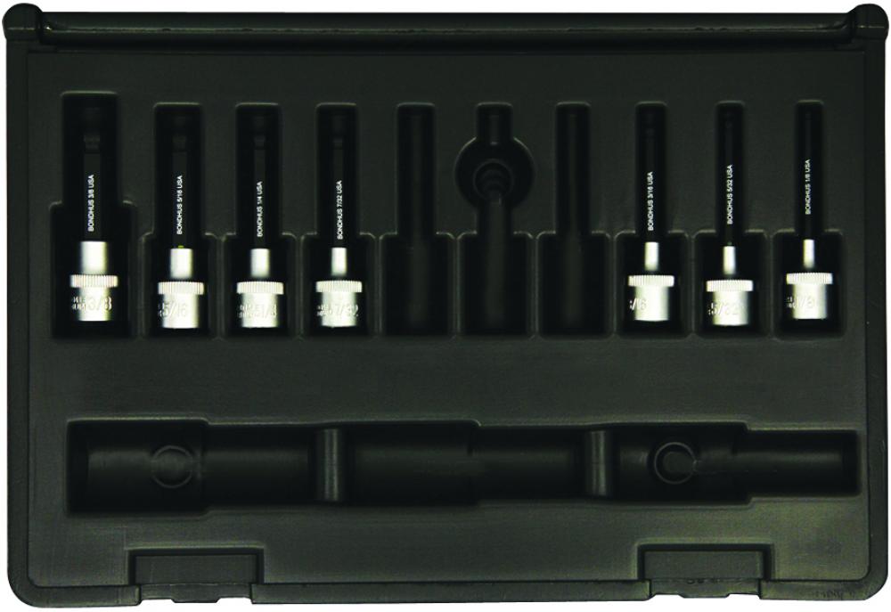 BONDHUS 7PC 2&#34; BALL BIT & SOCKET SET (1/8 - 3/8&#34;)