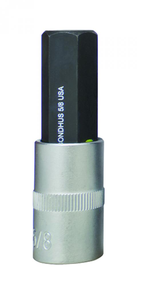 BONDHUS 5/8 X 2&#34; PROHOLD™ HEX BIT & 1/2 SOCKET
