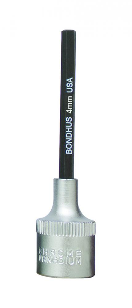BONDHUS 4MM X 2&#34; PROHOLD™ HEX BIT & 3/8 SOCKET