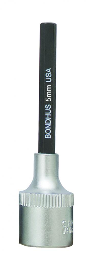 BONDHUS 5MM X 2&#34; PROHOLD™ HEX BIT & 3/8 SOCKEET