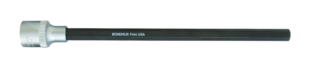BONDHUS 7MM X 6&#34; PROHOLD® HEX BIT & 3/8&#34; SOCKET
