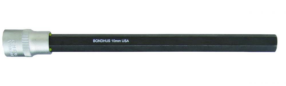 BONDHUS 10MM X 6&#34; PROHOLD® HEX BIT & 3/8&#34; SOCKET