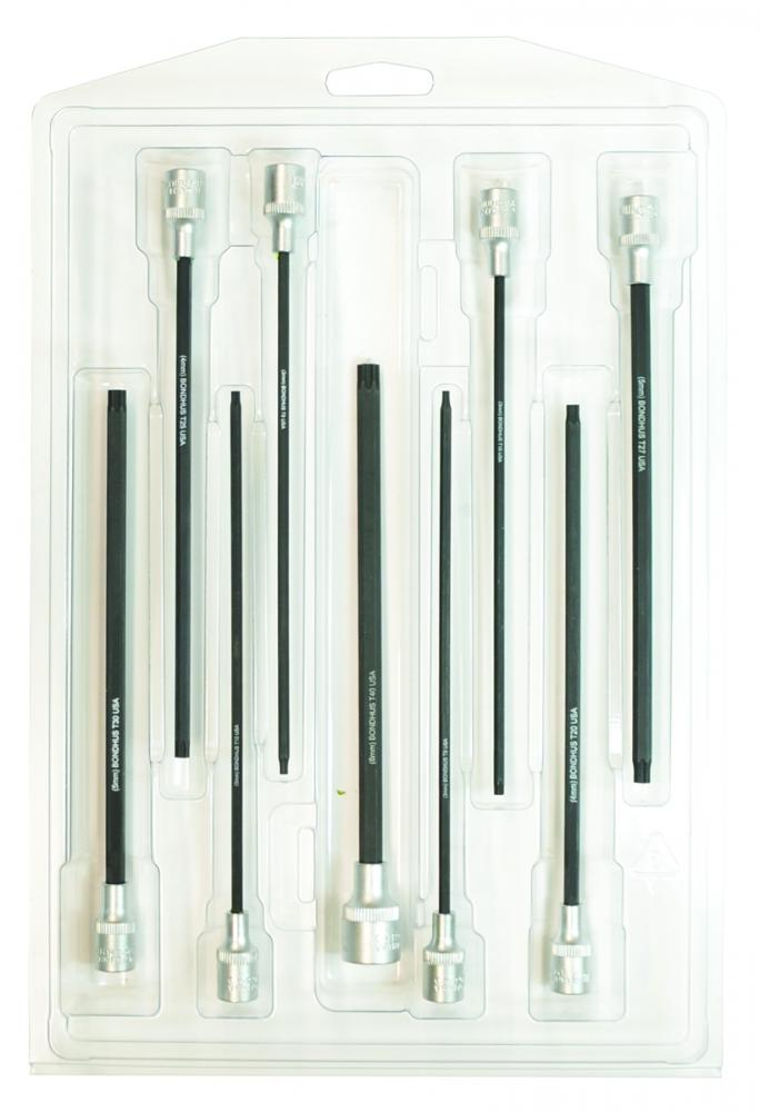 BONDHUS 9PC 6&#34; PROHOLD® STAR BIT SET (T8 - T40)